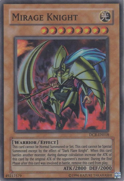 Mirage Knight trading card from Dark Crisis (Worldwide English) Mirage Knight - Dark Crisis (Worldwide English) YuGiOh trading card