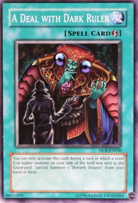 A Deal with Dark Ruler - Dark Crisis (Worldwide English) (DCR-EN) #DCR-EN030 - Common / Short Print YuGiOh Trading Card