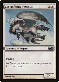 Stormfront Pegasus - Magic 2012 (M12) (M12) #38 - Common Magic: The Gathering Trading Card