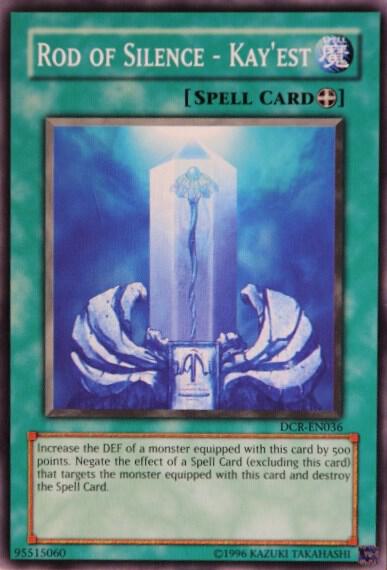 Rod of Silence - Kay'est trading card from Dark Crisis (Worldwide English) Rod of Silence - Kay'est - Dark Crisis (Worldwide English) YuGiOh trading card