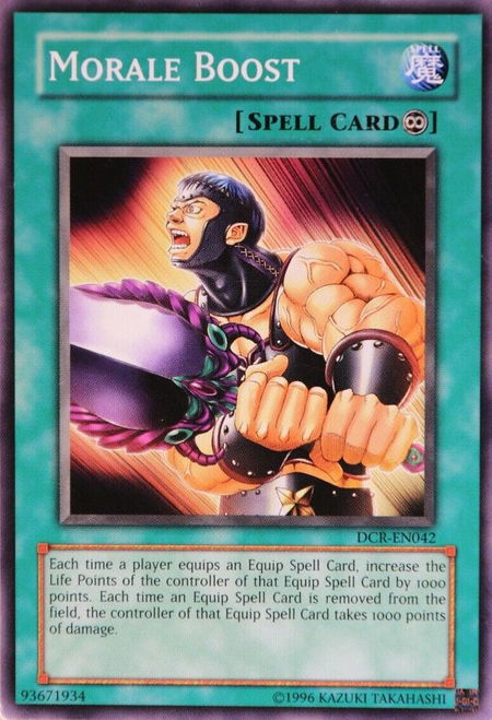 Morale Boost trading card from Dark Crisis (Worldwide English) Morale Boost - Dark Crisis (Worldwide English) YuGiOh trading card