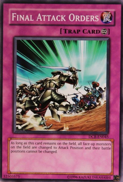 Final Attack Orders trading card from Dark Crisis (Worldwide English) Final Attack Orders - Dark Crisis (Worldwide English) YuGiOh trading card