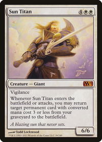 Sun Titan - Magic 2012 (M12) (M12) #39 - Mythic Magic: The Gathering Trading Card