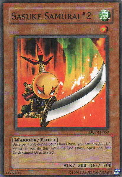 Sasuke Samurai #2 trading card from Dark Crisis (Worldwide English) Sasuke Samurai #2 - Dark Crisis (Worldwide English) YuGiOh trading card