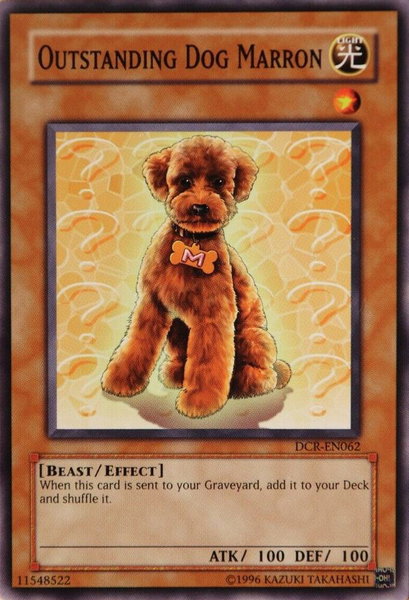 Outstanding Dog Marron - Dark Crisis (Worldwide English) YuGiOh trading card