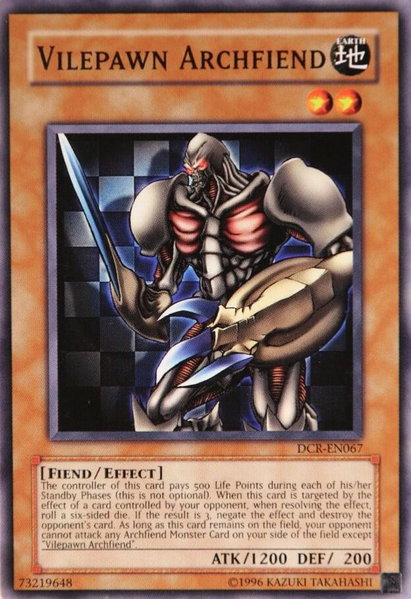 Vilepawn Archfiend trading card from Dark Crisis (Worldwide English) Vilepawn Archfiend - Dark Crisis (Worldwide English) YuGiOh trading card