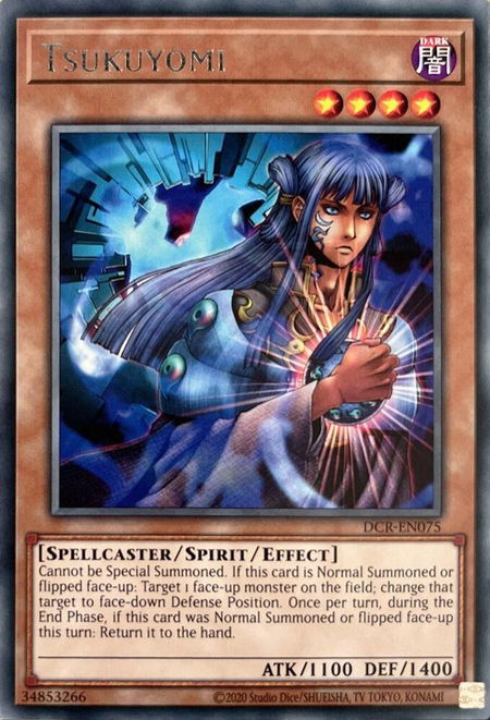 Tsukuyomi trading card from Dark Crisis (Worldwide English) Tsukuyomi - Dark Crisis (Worldwide English) YuGiOh trading card