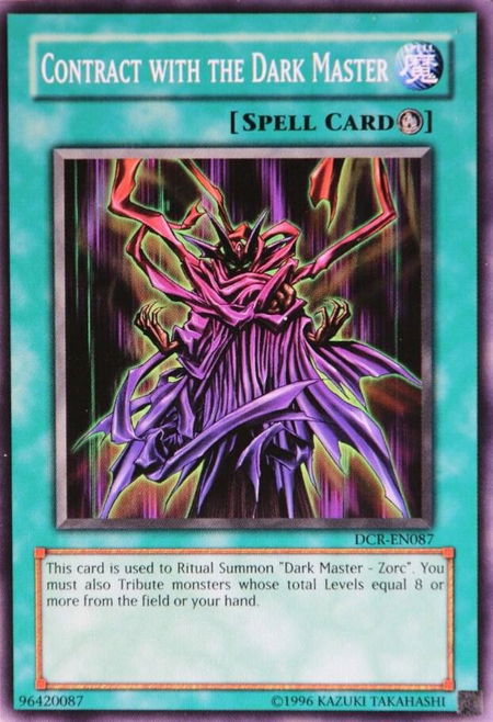 Contract with the Dark Master - Dark Crisis (Worldwide English) YuGiOh trading card