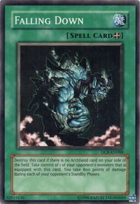 Falling Down - Dark Crisis (Worldwide English) (DCR-EN) #DCR-EN088 - Common / Short Print YuGiOh Trading Card