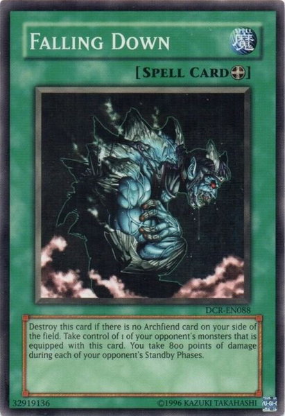 Falling Down trading card from Dark Crisis (Worldwide English) Falling Down - Dark Crisis (Worldwide English) YuGiOh trading card