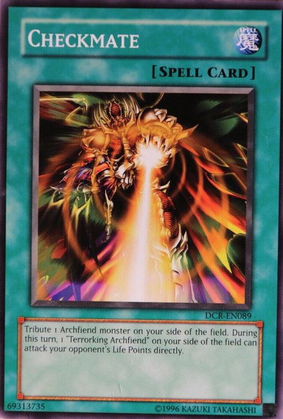 Checkmate trading card from Dark Crisis (Worldwide English) Checkmate - Dark Crisis (Worldwide English) YuGiOh trading card