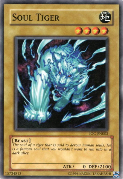 Soul Tiger trading card from Invasion of Chaos (Worldwide English) Soul Tiger - Invasion of Chaos (Worldwide English) YuGiOh trading card