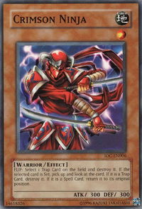 Crimson Ninja - Invasion of Chaos (Worldwide English) (IOC-EN) #IOC-EN006 - Common / Short Print YuGiOh Trading Card