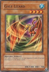 Gale Lizard - Invasion of Chaos (Worldwide English) (IOC-EN) #IOC-EN008 - Common / Short Print YuGiOh Trading Card