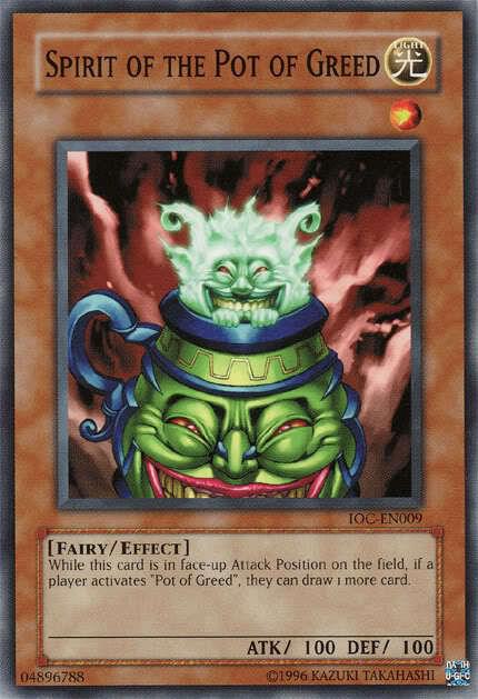 Spirit of the Pot of Greed - Invasion of Chaos (Worldwide English) YuGiOh trading card