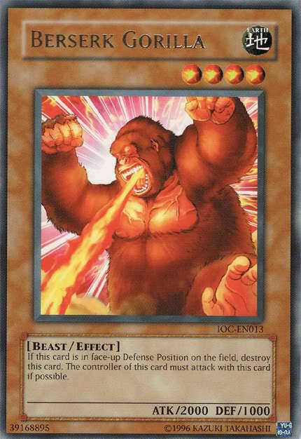 Berserk Gorilla - Invasion of Chaos (Worldwide English) YuGiOh trading card