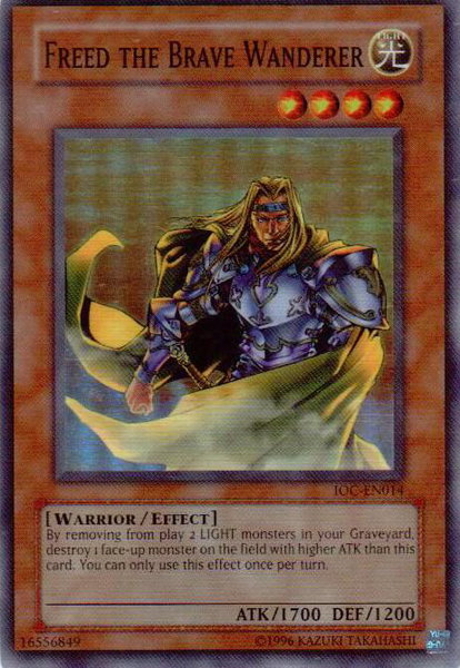 Freed the Brave Wanderer - Invasion of Chaos (Worldwide English) YuGiOh trading card