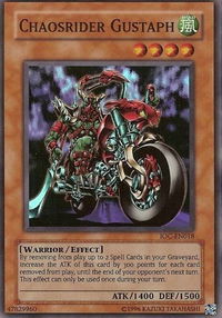 Chaosrider Gustaph - Invasion of Chaos (Worldwide English) (IOC-EN) #IOC-EN018 - Super Rare YuGiOh Trading Card