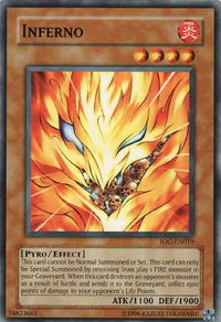 Inferno - Invasion of Chaos (Worldwide English) (IOC-EN) #IOC-EN019 - Common / Short Print YuGiOh Trading Card
