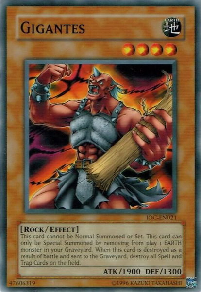Gigantes - Invasion of Chaos (Worldwide English) YuGiOh trading card