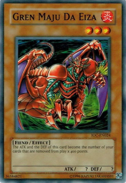 Gren Maju Da Eiza - Invasion of Chaos (Worldwide English) YuGiOh trading card