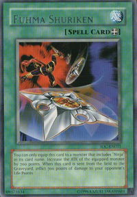 Fuhma Shuriken - Invasion of Chaos (Worldwide English) (IOC-EN) #IOC-EN031 - Rare YuGiOh Trading Card