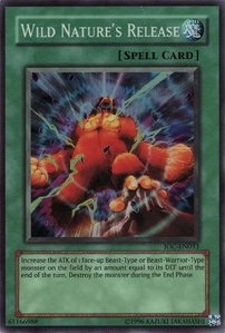 Wild Nature's Release - Invasion of Chaos (Worldwide English) (IOC-EN) #IOC-EN033 - Super Rare YuGiOh Trading Card