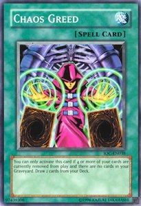 Chaos Greed - Invasion of Chaos (Worldwide English) (IOC-EN) #IOC-EN038 - Common / Short Print YuGiOh Trading Card