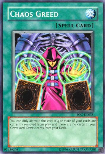Chaos Greed - Invasion of Chaos (Worldwide English) YuGiOh trading card