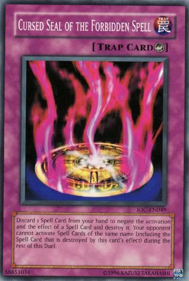Cursed Seal of the Forbidden Spell - Invasion of Chaos (Worldwide English) YuGiOh trading card