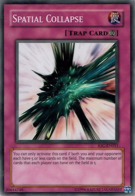 Spatial Collapse - Invasion of Chaos (Worldwide English) YuGiOh trading card