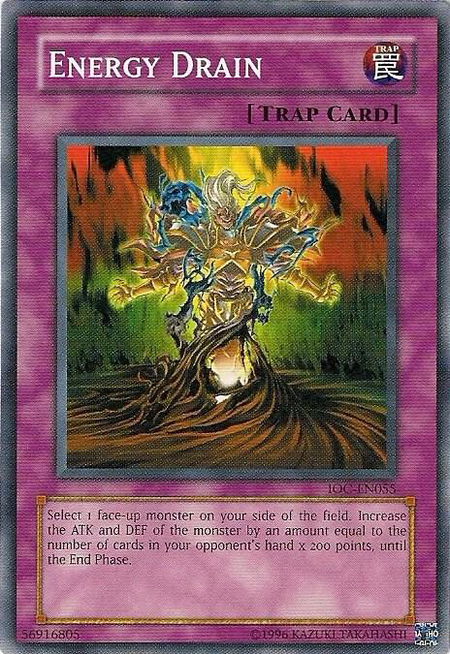 Energy Drain - Invasion of Chaos (Worldwide English) YuGiOh trading card
