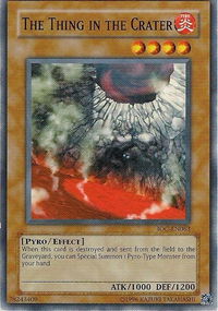 The Thing in the Crater - Invasion of Chaos (Worldwide English) (IOC-EN) #IOC-EN063 - Common / Short Print YuGiOh Trading Card