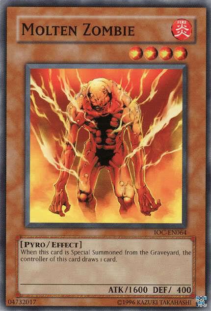 Molten Zombie - Invasion of Chaos (Worldwide English) YuGiOh trading card