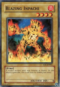 Blazing Inpachi - Invasion of Chaos (Worldwide English) (IOC-EN) #IOC-EN061 - Common / Short Print YuGiOh Trading Card