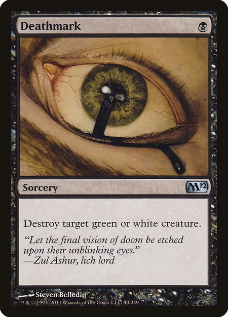 Deathmark - Magic 2012 (M12) Magic: The Gathering trading card