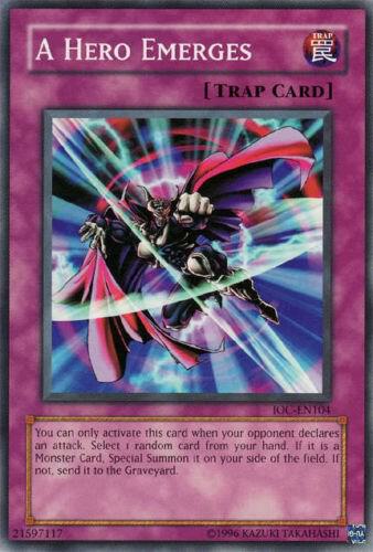 A Hero Emerges - Invasion of Chaos (Worldwide English) YuGiOh trading card