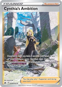 Cynthia's Ambition - Crown Zenith: Galarian Gallery (CRZ:GG) #GG60/GG70 - Ultra Rare Pokémon Trading Card