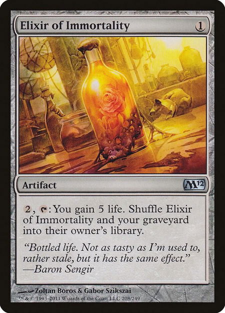 Elixir of Immortality - Magic 2012 (M12) Magic: The Gathering trading card