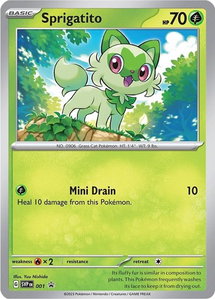 Sprigatito - 001 - SV: Scarlet & Violet Promo Cards (SVP) #001 - Promo Pokémon Trading Card