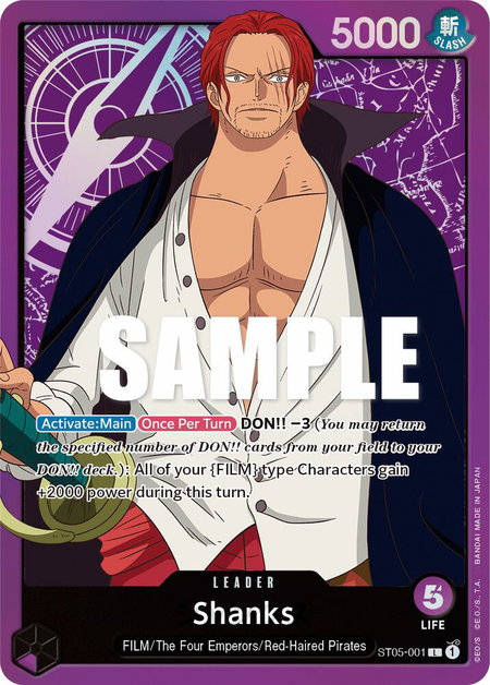 Shanks - Starter Deck 5: Film Edition One Piece trading card