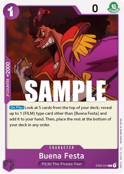 Buena Festa trading card from Starter Deck 5: Film Edition Buena Festa - Starter Deck 5: Film Edition One Piece trading card
