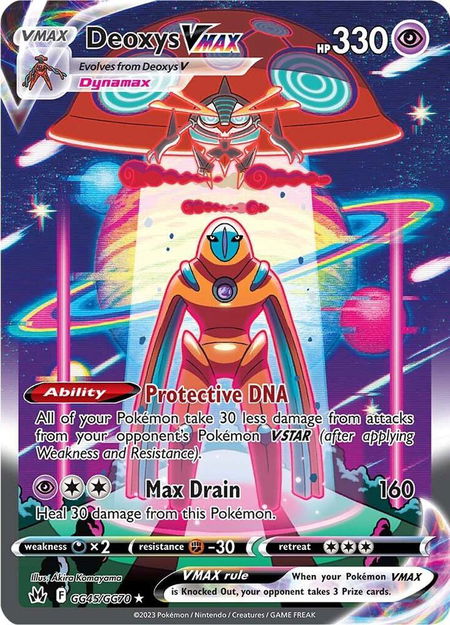 Deoxys VMAX - Crown Zenith: Galarian Gallery Pokémon trading card