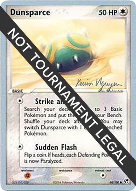 Dunsparce - 2004 (Kevin Nguyen) trading card from World Championship Decks Dunsparce - 2004 (Kevin Nguyen) - World Championship Decks Pokémon trading card
