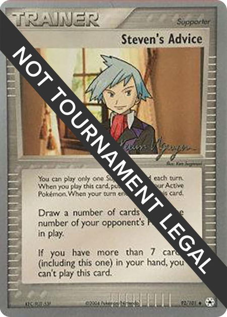 Steven's Advice - 2004 (Kevin Nguyen) - World Championship Decks Pokémon trading card