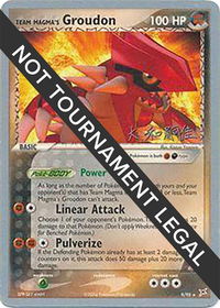 Team Magma's Groudon - 2004 (Tsuguyoshi Yamato) - World Championship Decks (WCD) #9/95 - Holo Rare Pokémon Trading Card