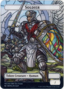 Soldier Token [SEA Exclusive] - Dominaria United (DMU) #1 - Token Magic: The Gathering Trading Card
