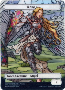 Angel Token [SEA Exclusive] - Dominaria United (DMU) #2 - Token Magic: The Gathering Trading Card