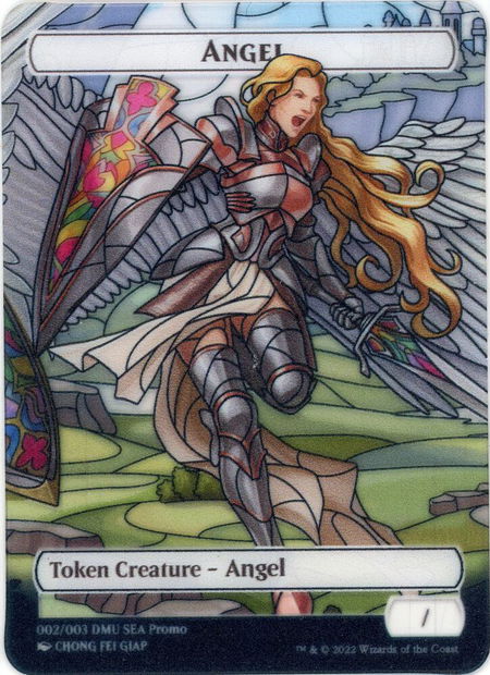 Angel Token [SEA Exclusive] - Dominaria United Magic: The Gathering trading card