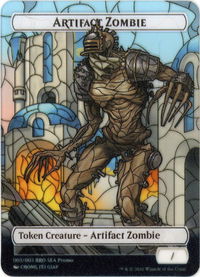 Artifact Zombie Token [SEA Exclusive] - The Brothers' War (BRO) #003/003 - Token Magic: The Gathering Trading Card